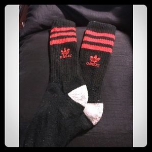 Black & Red Ankle Adidas Originals Socks